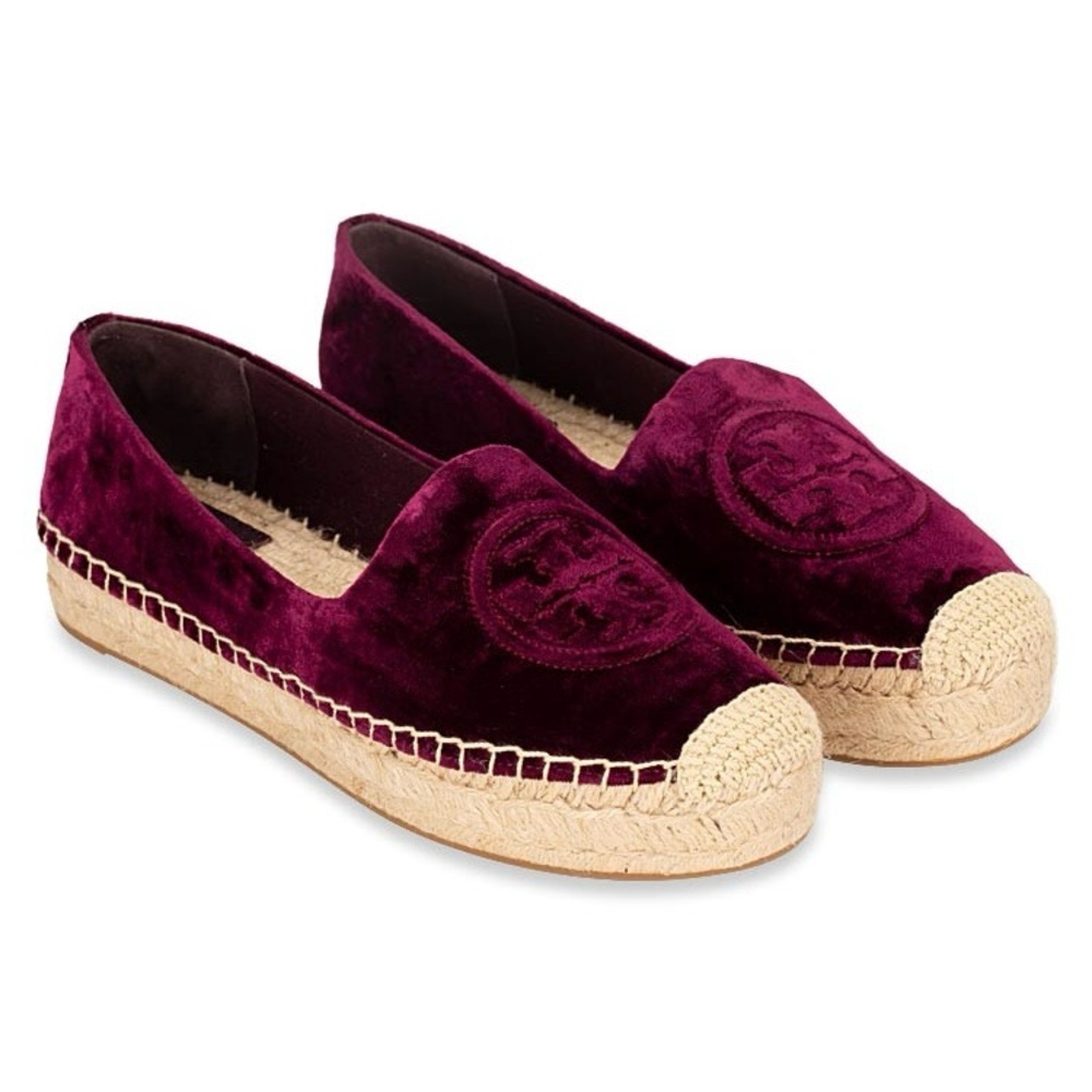 Tory Burch - Velvet Platform Espadrille - Size 9 - Like New